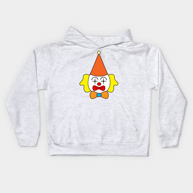 Clown - funny face. Kids Hoodie by kerens